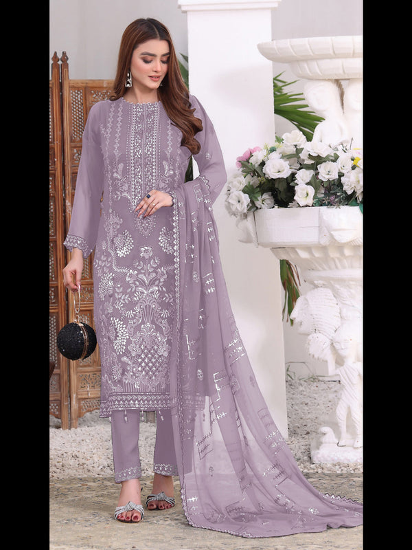 Violet Georgette Pant Suit 189517